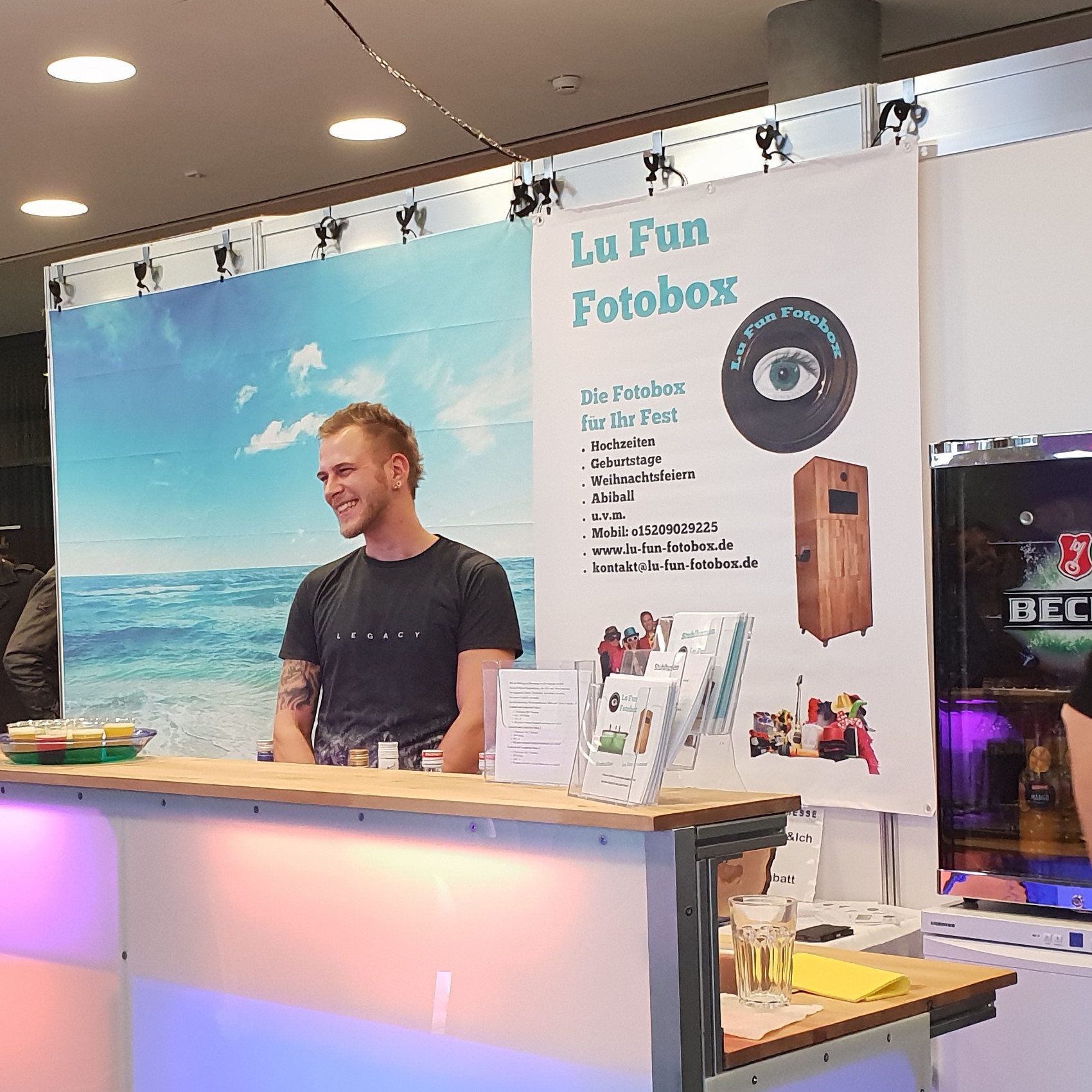 LU FUN Fotobox Messestand LU FUN Fotobox Messestand